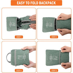 SKYSPER 10L Hiking Backpack, Foldable & Packable Lightweight Daypack for Travel, Collapsible Small Compact Hiking Backpack for Women & Men, Green