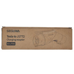 Seguma - Tesla to J1772 EV Charging Adapter, 60A 250V w/ Lock, White