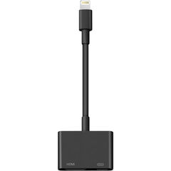 Dansrue Lightning to HDMI Adapter for iPhone/iPad: 1080P Sync, Charging Port, Black