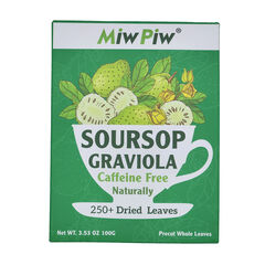 Soursop Graviola Dried Leaves Tea, 250+ Guanabana Leaves 3.5 Oz