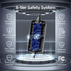 Unitek Portable Tesla Wall Charger -Level 1 & 2 EV Charger for All Tesla, 32Amp 7KW 240V Mobile Charger Connector for Tesla, EV Charging Station for Tesla, Tesla Home Charger for ModelY/3/S/X