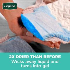 Depend Fresh Protection Adult Incontinence & Postpartum Bladder Leak Underwear for Women, Disposable, Maximum, Small, Blush, 19 Count, Packaging May Vary