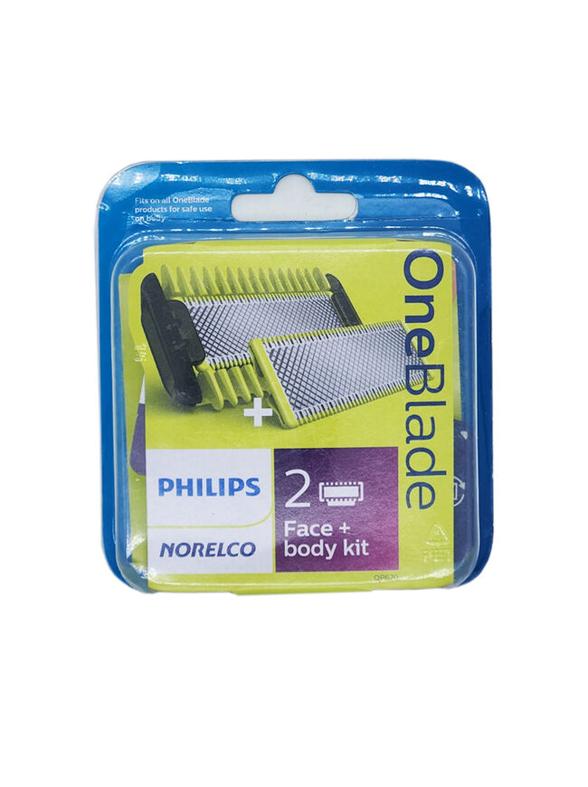 Philips Norelco OneBlade Replacement Blade Face + Body Kit QP620/80