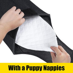 HEYWEAN Medium Dog Diaper (Black): Full Body, Physiological/Surgery Use, Unisex