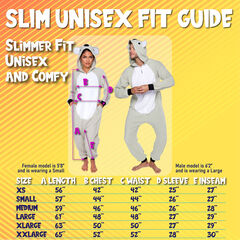 Slim Fit Adult One Piece Cosplay Koala Costume by Silver Lilly (Grey / White, Medium Unisex)