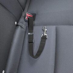 Furhaven Adjustable Pet Seat Belt for Cars & Standard Vehicles - Black, One Size