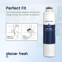 GLACIER FRESH GF-20B Refrigerator Water Filter Compatible with Samsung (3 PACK)