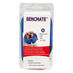 BENCMATE Protective Inflatable Collar for Dogs and Cats - Blue (Choose size)