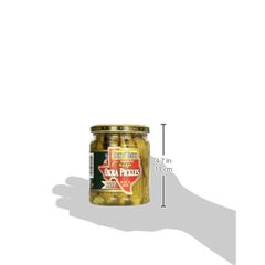 Talk O' Texas Okra Pickles, Hot, 16 oz