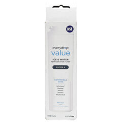 Everydrop Value by Whirlpool Ice and Water Refrigerator Filter 4, Single-Pack