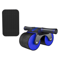 Automatic Abdominal Wheel Stretch Muscle Trainer for Male and Female Blue