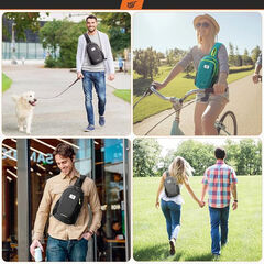 SKYSPER Sling Backpack with RFID Pocket Lightweight Crossbody Bag for Hiking Travel Shoulder Chest Bag for Men Women