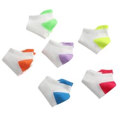 Honeysea Breathable Womens Ankle Socks - 6 Pairs Arch Compression Women's Low Cut Socks Colorful Girls Athletic Socks (Small)