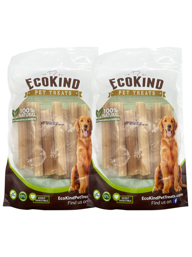 EcoKind Pet Treats Premium Gold cheese Flavored Churro Chews 10 sticks (2 pack)