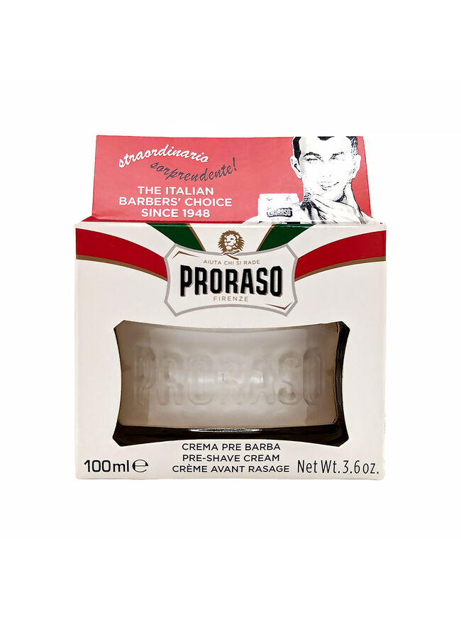 Proraso Pre-Shave Conditioning Cream for Men, Sensitive Skin Formula with Oatmeal and Green Tea, 3.6 oz