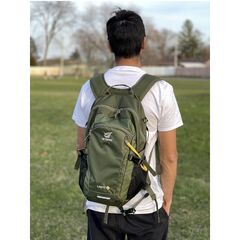 SKYSPER Small Hiking Backpack, 20L Lightweight Travel Backpacks Hiking Daypack for Women Men - Army Green