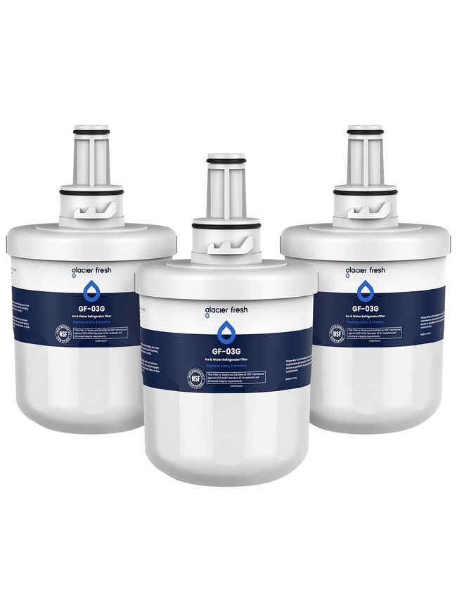 GLACIER FRESH GF-03G Water Filter Compatible with Samsung Aqua-Pure Plus, 3 Pack