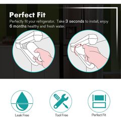 ICEPURE PLUS NSF/ANSI 53 Certified UKF8001 Refrigerator Water Filter Compatible with Maytag UKF8001, UKF8001AXX, UKF8001P, Whirlpool 4396395, 469006, EDR4RXD1, EveryDrop Filter 4, 2 Pack