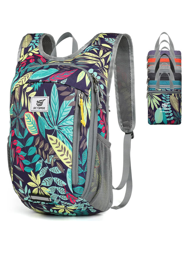 SKYSPER Small Daypack 10L Hiking Backpack Packable Lightweight Travel Day Pack for Women Men, Color: Leaf, Size: 10L