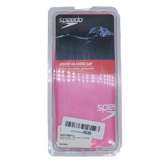 Speedo Junior Solid Silicone Cap Pink 