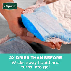 Depend Fresh Protection Adult Incontinence Underwear for Women 32 Count, Small