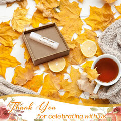 Dunzy 50 Pcs Mint Lip Balm: Bulk Thank You Gifts for Baby/Bridal Showers, Lip Care