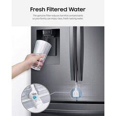 SAMSUNG DA29-00020B Genuine Filter for Refrigerator Water and Ice, Carbon Block Filtration for Clean, Clear Drinking Water, 6-Month Life, HAF-CIN/EXP (Choose Pack)