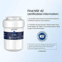 GLACIER FRESH Replacement for MWF Refrigerator Water Filters - Choose Pack