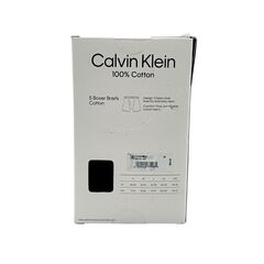 Calvin Klein Men's Cotton Classics 5 Pack Boxer Brief - Black - Medium
