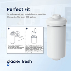 Glacier Fresh PF-2 Fluoride Reduction Water Filter GF-S001A-2