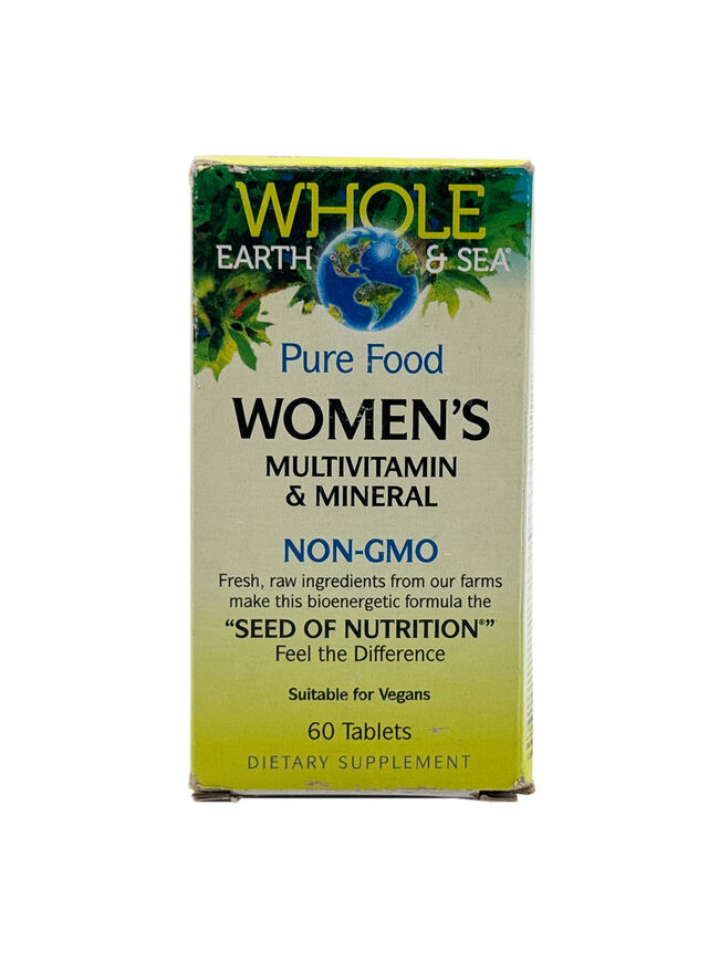Natural Factors Whole Earth & Sea Women's Supplement 60 Tablets