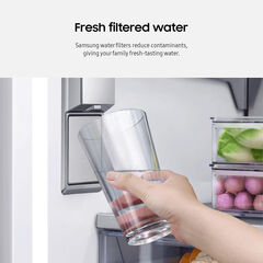 SAMSUNG DA97-17376B Genuine Filters for Refrigerator Water and Ice, Carbon Block Filtration for Clean, Clear Drinking Water, HAF-QIN/EXP (Choose pack)