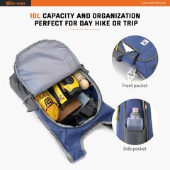 SKYSPER Small Daypack 10L Hiking Backpack Packable Lightweight Travel Day Pack for Women Men, Royal Blue