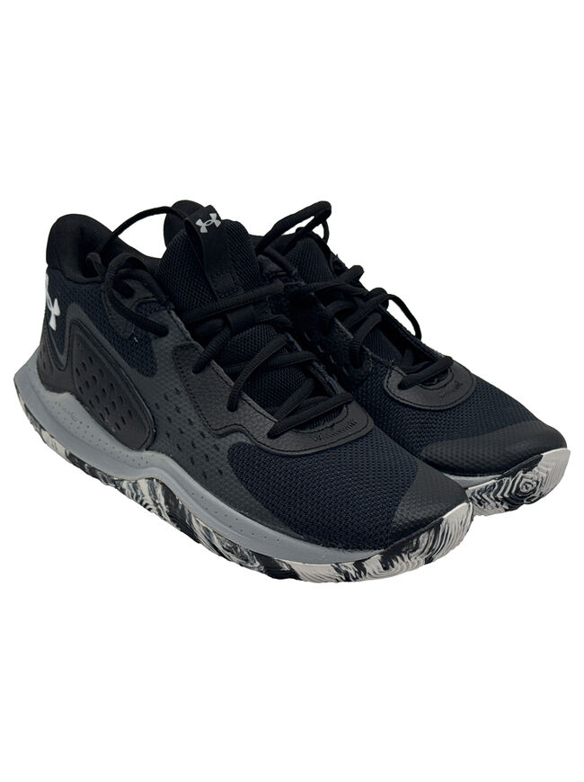 Under Armour Unisex-Adult Jet '23 Basketball Shoe Black/Jet Gray/White Men-8.5