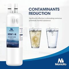 MARRIOTTO EDR1RXD1 Refrigerator Water Filter Compatible with Whirlpool W10295370A, WHR1RXD1, KAD1RXD1, Filter 1, W10295370, P4RFWB, P8RFWB2L, 46-9930, 46-9081 Refrigerator Water Filter, Pack of 1