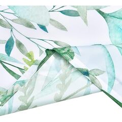 BLEUM CADE Botanical Shower Curtain Leaf Shower Curtain with 12 Hooks, Plant Floral Shower Curtain Nature Flower Shower Curtain for Bathroom