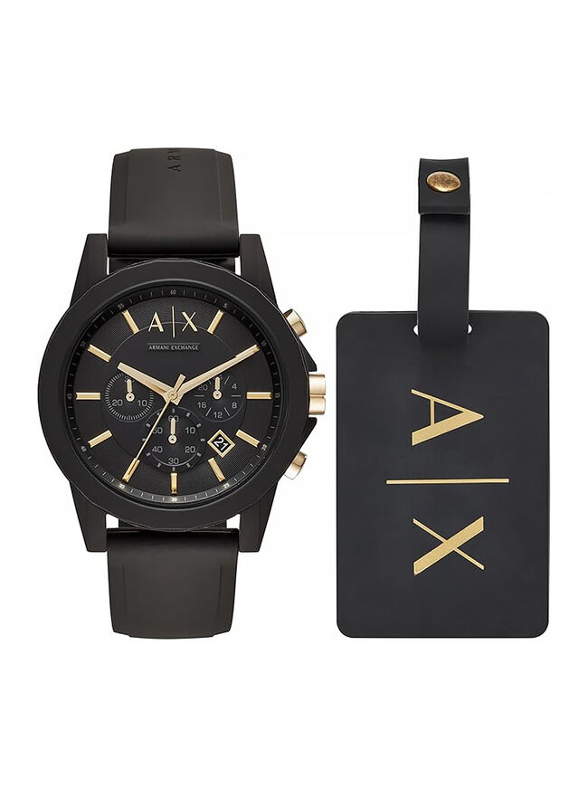 AX Armani Exchange Chronograph Watch for Men with Leather, Stainless Steel or Silicone Band