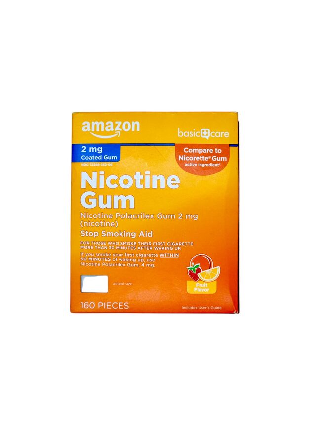 Amazon Nicotine Polacrilex Gum 2mg 160 Count Fruit Flavor Stop Smoke