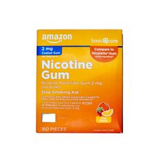 Amazon Nicotine Polacrilex Gum 2mg 160 Count Fruit Flavor Stop Smoke