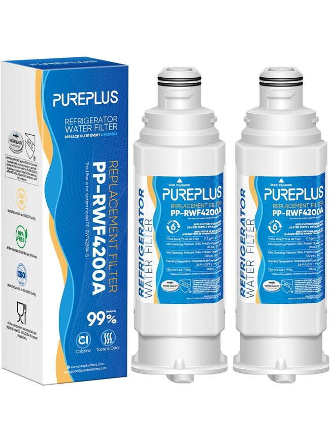 PUREPLUS DA97-17376B Replacement for Samsung HAF-QIN, HAF-QIN/EXP, DA97-08006C, RF23M8070SG, RF23M8070SR, Refrigerator Water Filter