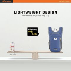 SKYSPER Small Daypack 10L Hiking Backpack Packable Lightweight Travel Day Pack for Women Men, Royal Blue