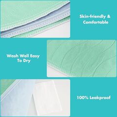 Bunlitent Washable Underpads, 36" x 38", 4 Pack - Heavy Absorbency Reusable Bedwetting Incontinence Pads for Kids, Adults, Elderly, and Pets - Waterproof Protective Pad for Bed, Couch, Sofa, Floor