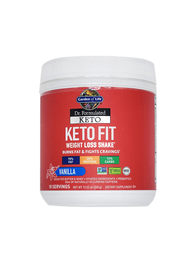 Dr. Formulated Keto Fit Powder Vanilla 12.52 Oz by Garden of Life