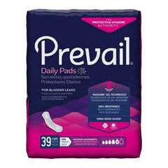 Prevail Incontinence Bladder Control Pads for Women, Maximum Absorbency, Long Length, 39 count