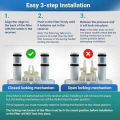 Aquafresh WF3CB Compatible Refrigerator Water Filter Replacement for WF3CB, PureSource 3, 706465, 242086201, 242086203, 242294501, 242069601, AP4567491, PS3412266, WF425