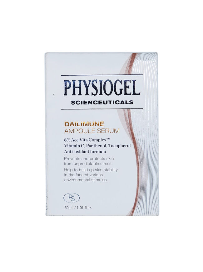 Physiogel Scienceuticals Dailimune Ampoule Vitamin C Face Serum Strengthens Skin Barrier Antioxidant, Moisturizing, Brightening, Soothing & Hydrating