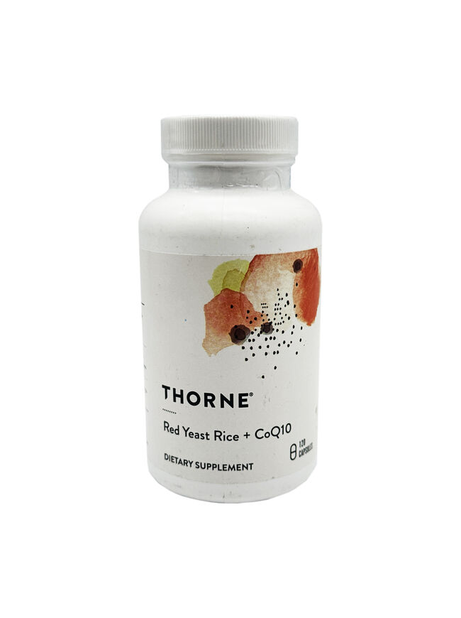 Thorne Choleast Red Yeast Rice + CoQ10 - 120 caps Exp 06/2025