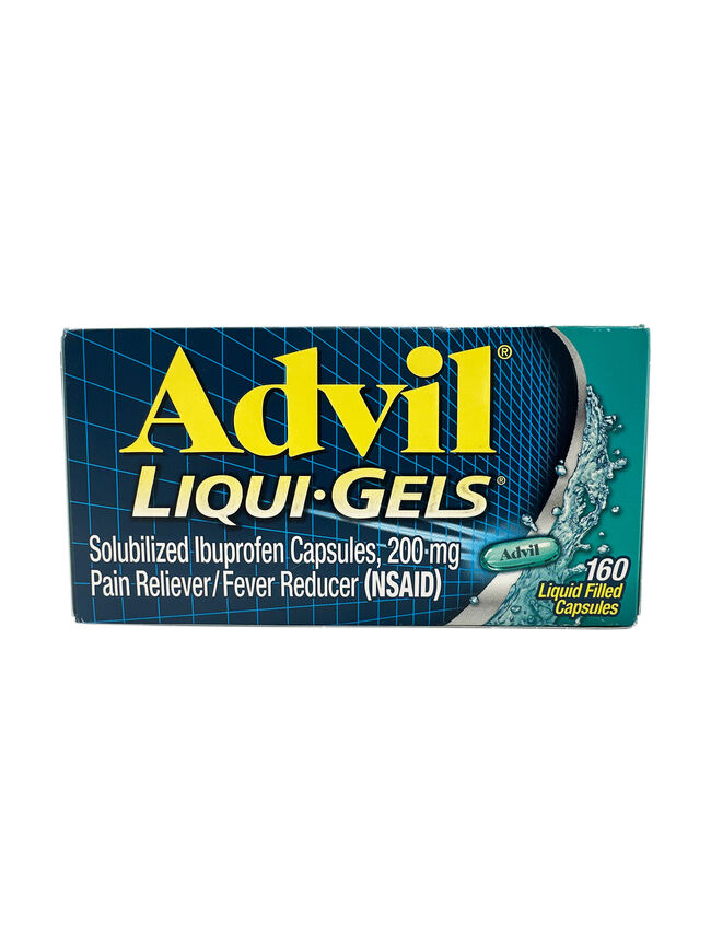 Advil Liqui-Gels Ibuprofen 200 mg Pain and Fever Reducer 160 Capsules Exp 07/2025