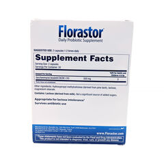 Florastor Daily Probiotic Supplement 100 Capsules