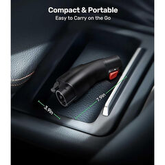 Tesla to J1772 Charging Adapter, Max 60A & 250V AC, Black